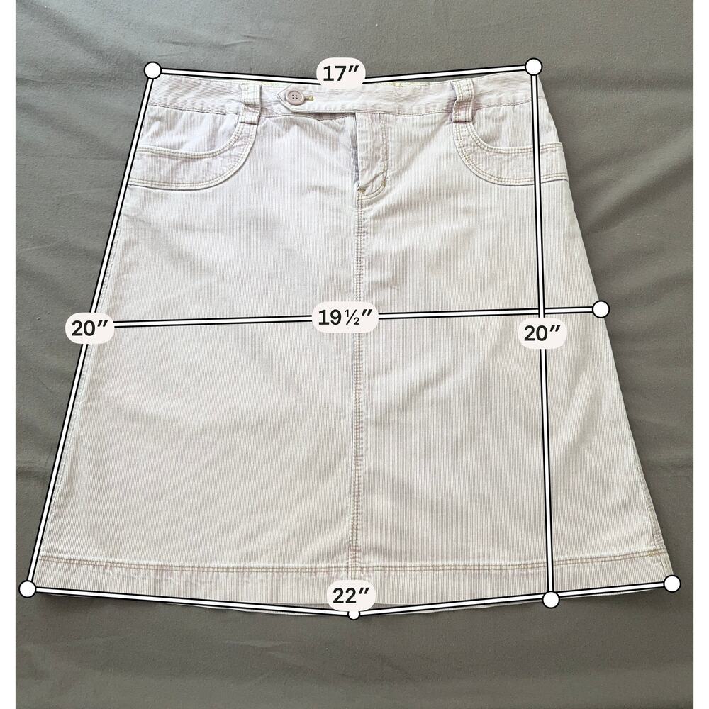 Women's Pink Gap Stretch Corduroy Skirt